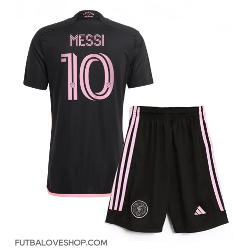 Dres Inter Miami Lionel Messi #10 Preč pre deti 2024-25 Krátky Rukáv (+ trenírky)